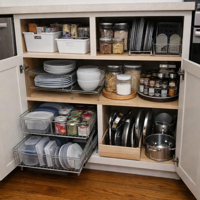 How to Organize Your Kitchen Cabinets for More Space